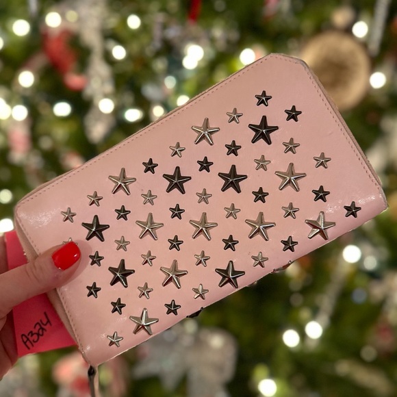 Pink Jimmy Choo Studded Zip Wallet! - Picture 9 of 9